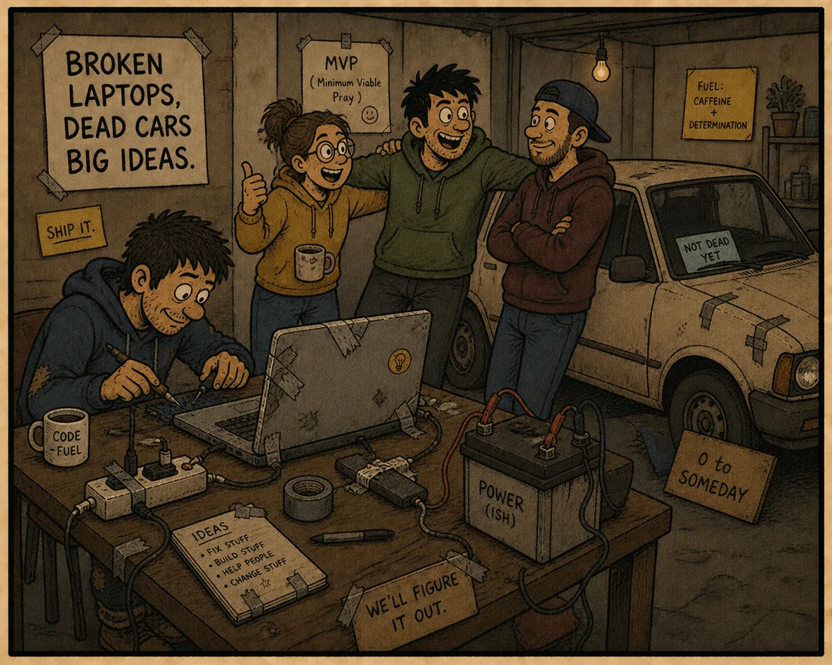 Broken Laptops — illustration