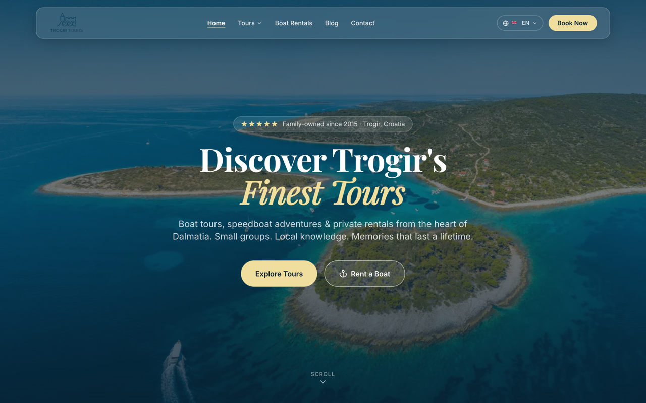 Trogir Tours homepage